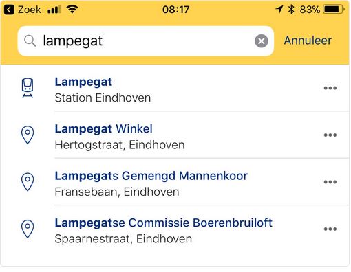 ns voegt carnavalssteden toe aan mobiele reisplanner treinenweb