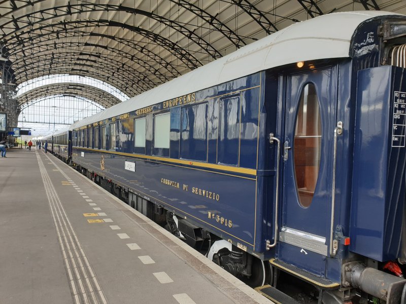 De historische Orint Express komt vandaag weer naar Amsterdam toe. (Foto: Treinenweb.nl)