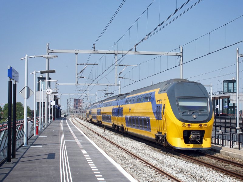 Op station Utrecht Leidsche Rijn zal vanaf 15 april weer vier keer per uur een Sprinter-trein stoppen. (Foto: Koen Brouwer)