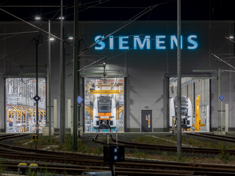 De huidige werkplaats in Dortmund die uitgebreid zal worden. (Foto: Siemens Mobility)