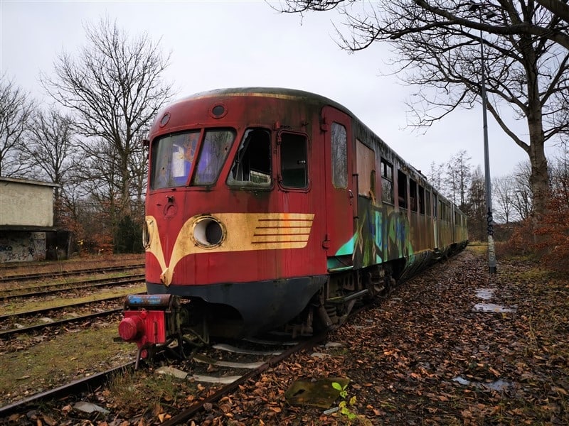 Nostalgische Blauwe Engel van de sloop gered Treinenweb