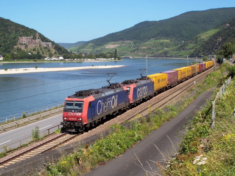 Archieffoto van een goederentrein in het Rurhgebied (Foto: PatrickvanH)