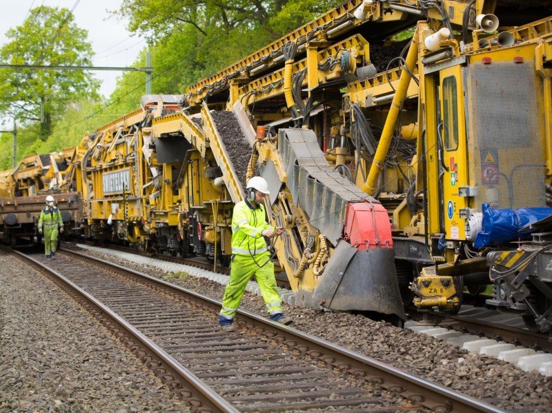 Deze maand zijn er negen dagen werkzaamheden aan het spoor in Friesland (Foto: ProRail)