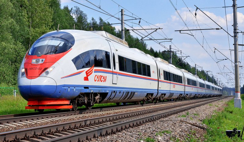 De Sapsan-trein in Rusland (Foto: Sergey Korovkin 84)