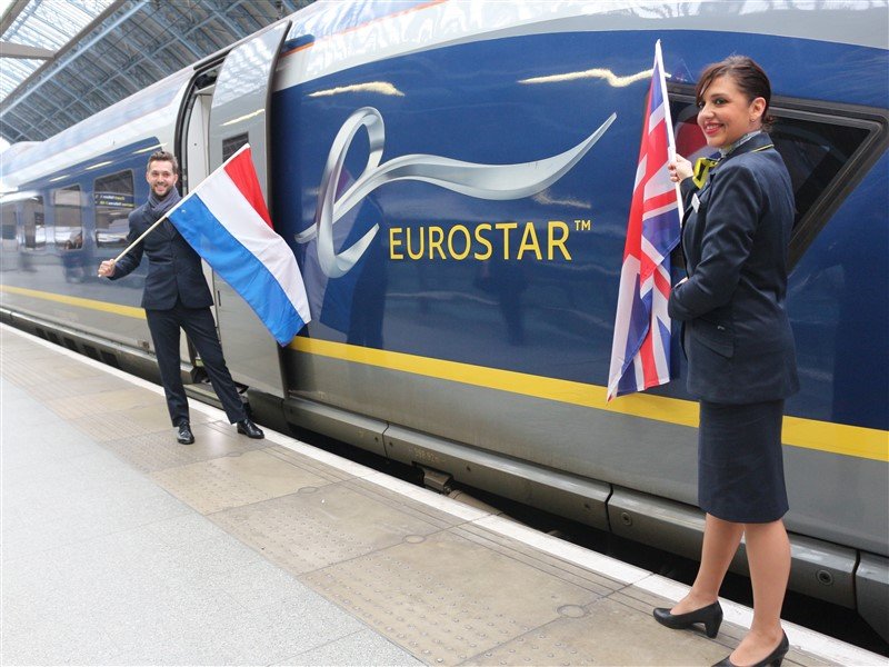 Vervoerder Eurostar heeft inmiddels zijn vierde trein tussen nederland en het VK aangekondigd. (Foto: Treinenweb)