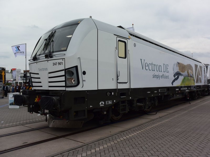 De presentatie van de Vectron DE op InnoTrans 2014 (Foto: Travelarz)