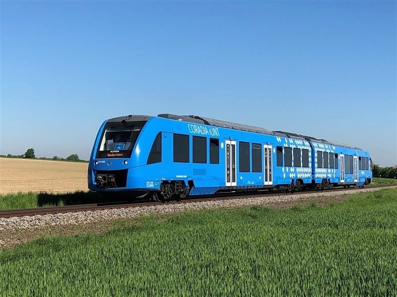 De waterstoftrein van Alstom is ook in Zweden gepresenteerd (Foto: Alstom)