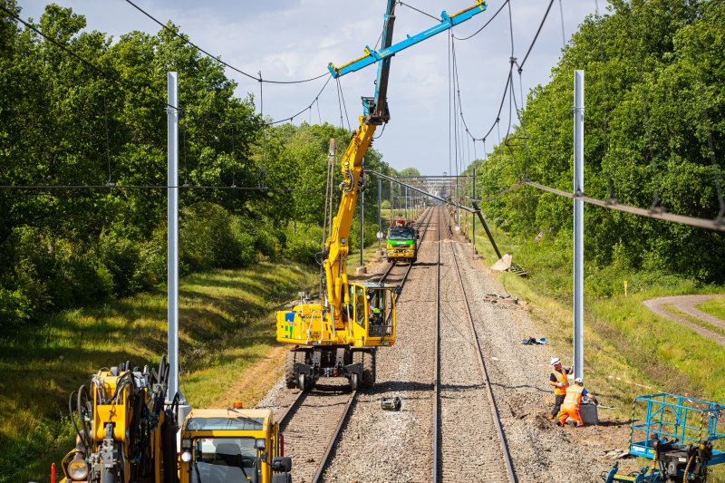 Het spoor zal naar verwachting om 16:00 uur weer gerepareerd zijn (Foto: ProRail)