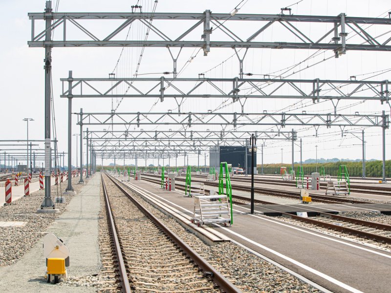 De sporen van opstelterrein De Vork. (Foto:  ProRail / Stefan Verkerk)