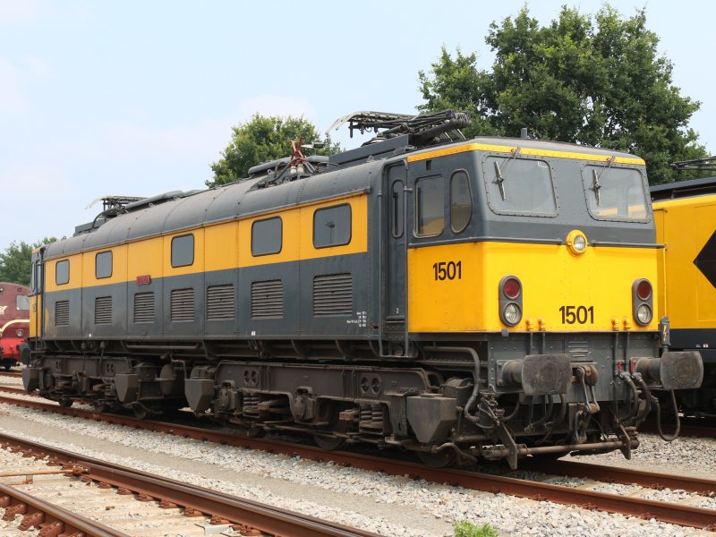 De 1501 op de Rail&Road show (MultiEvent) in Blerick in 2018 (Foto: Treinenweb)
