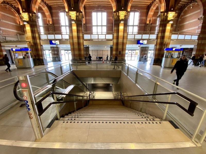 De nieuwe Cuyperstrap op Amsterdam Centraal (Foto: NS)