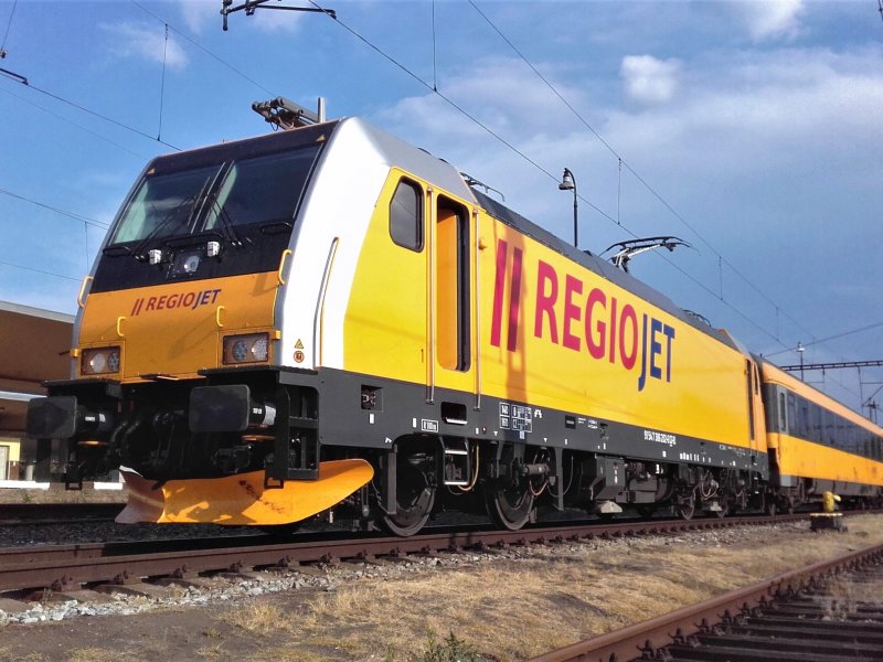 Het Tsjechische Regiojet waarmee European Sleeper mee samenwerkt. (Foto: Petr S.)