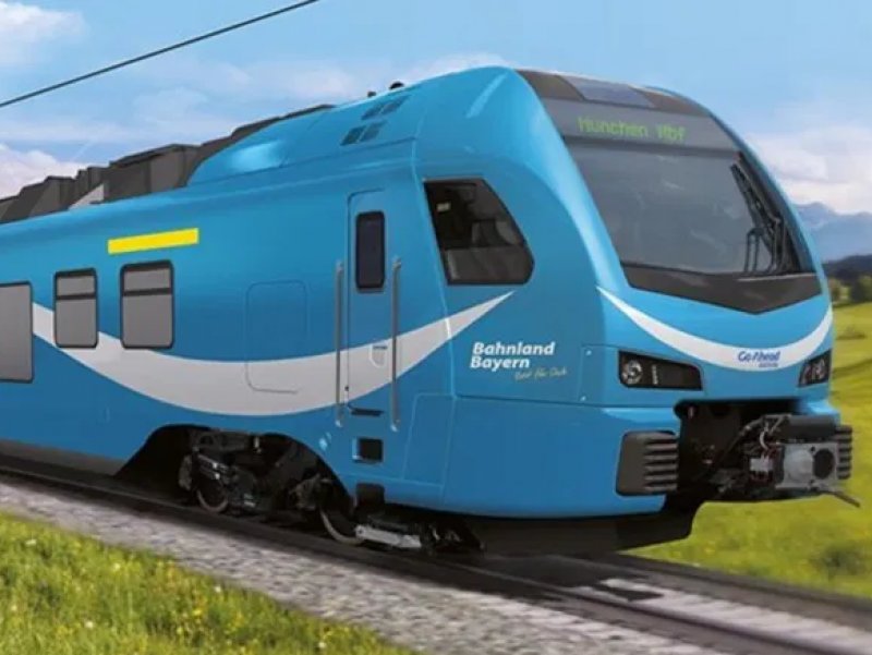 De nieuwe Flirt-trein voor Go Ahead, gebouwd door Stadler (Foto: Stadler)