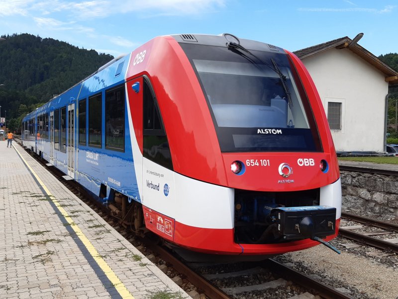 De iLint tijdens een proefinzet in Oostenrijk (Foto: Alstom)