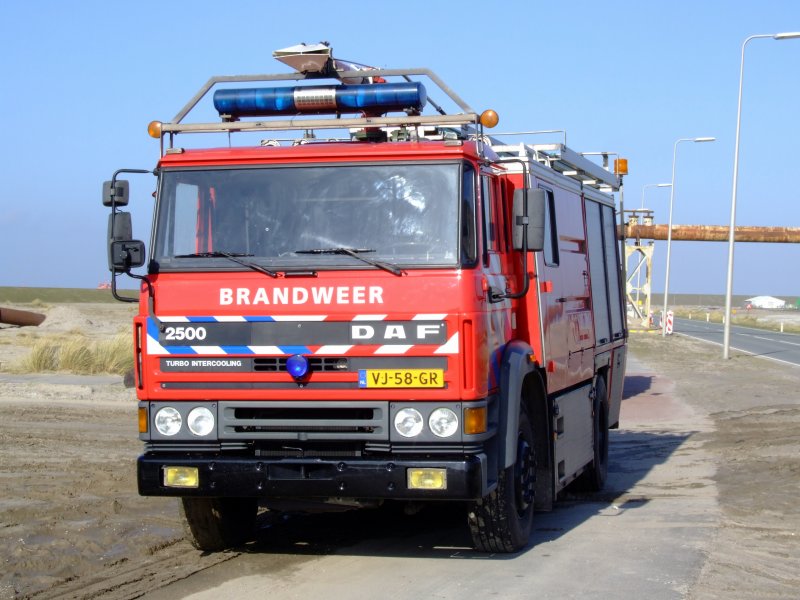 Een archieffoto van een brandweerwagen (Foto: Alf van Beem)