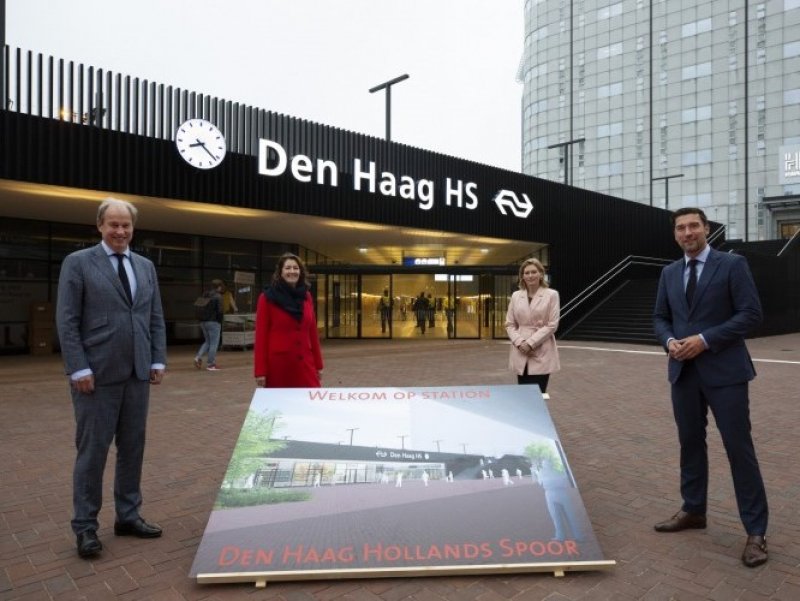 De nieuwe entree van Den Haag HS (Foto: NS / Henritte Guest)