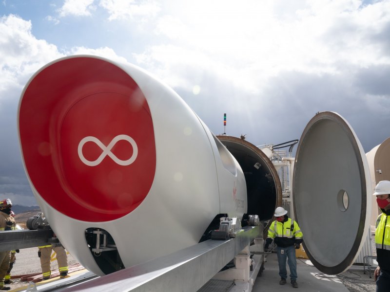 De XP-2 pod van Virgin Hyperloop (Foto: Virgin)