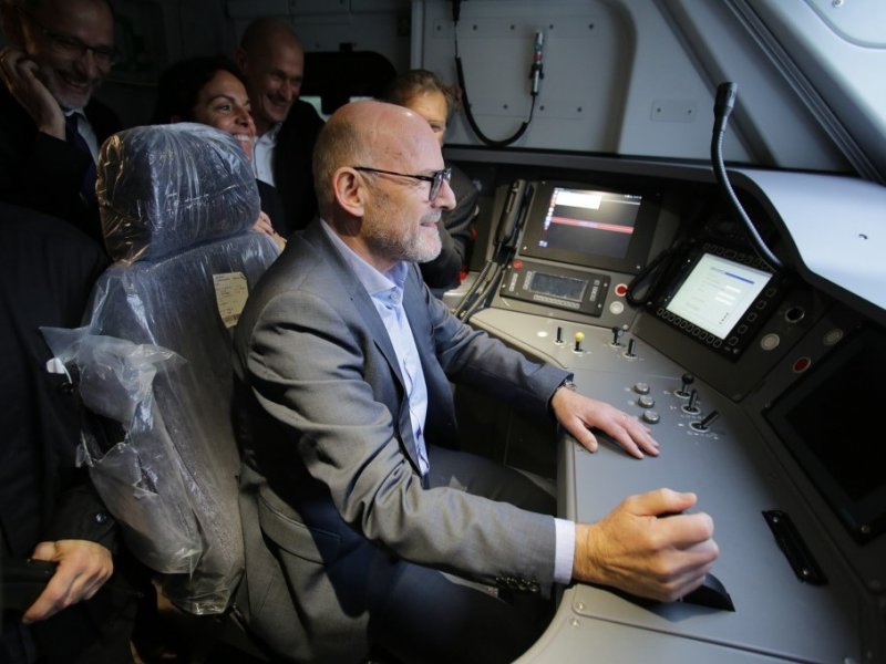 De ergonomische werkplek van de machinist (Foto: Siemens)