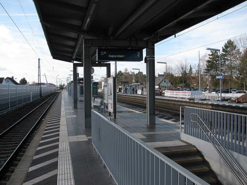 Een station in Duitsland (Foto: GeorgDerReisende, Wikipedia)