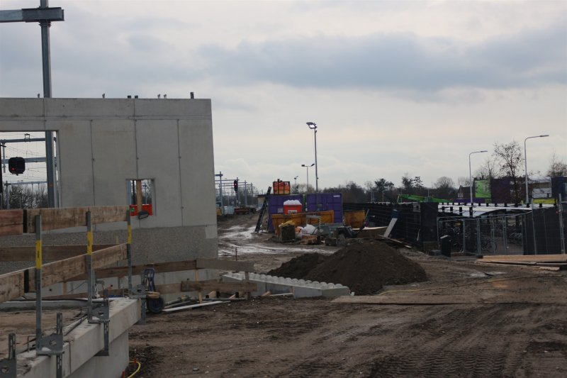 De ingang van de nieuwe tunnel aan de westzijde.