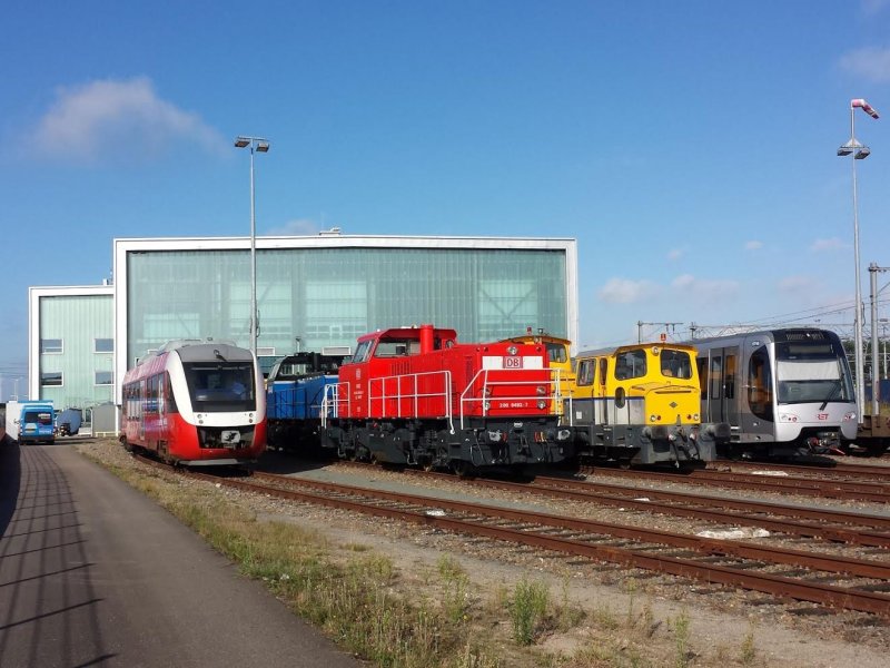 Het onderhoudsbedrijf van Alstom in de Rotterdamse Waalhaven. (Foto: Alstom / Shunter)