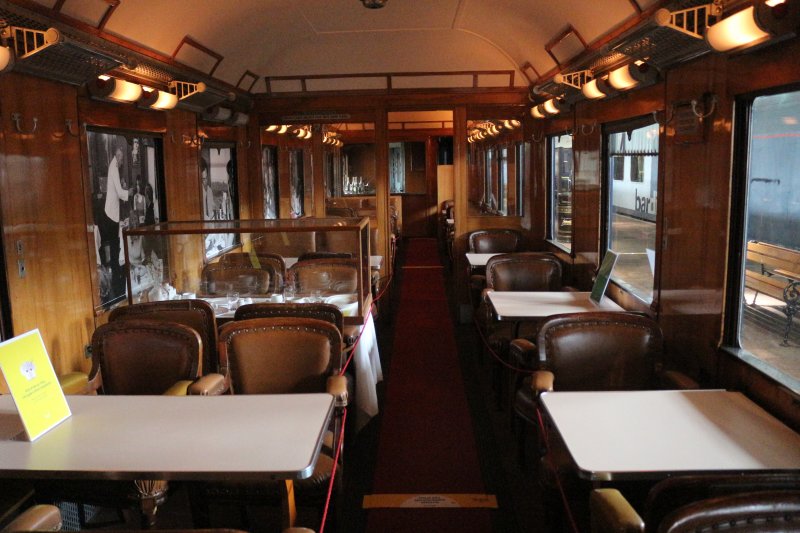 Het interieur van de Wagon Lits