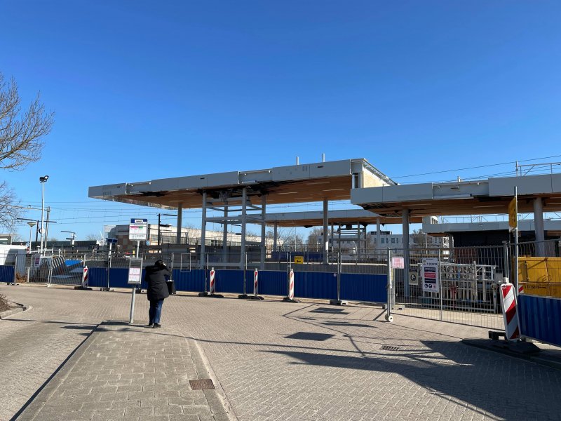 Het nieuwe perronsdak van Alkmaar Noord (Foto: Thomas van der Meer)