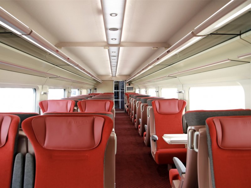 Het vernieuwde interieur met nog beter comfort. (Foto: Thalys)