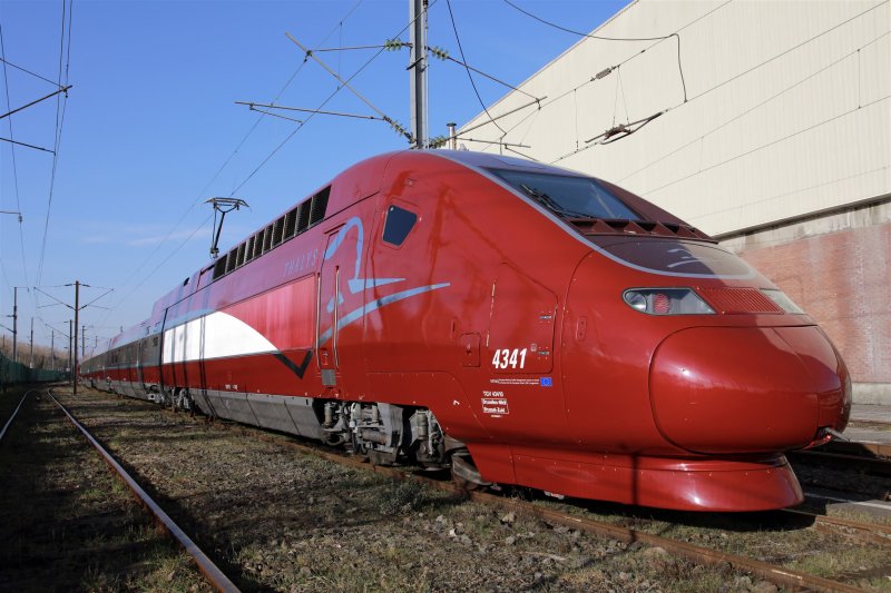 De eerste Thalys in de nieuwe vormgeving
