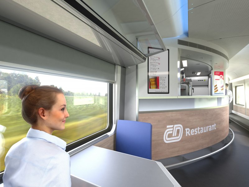 De bistro in het rijtuig (Foto: Siemens / Skoda)