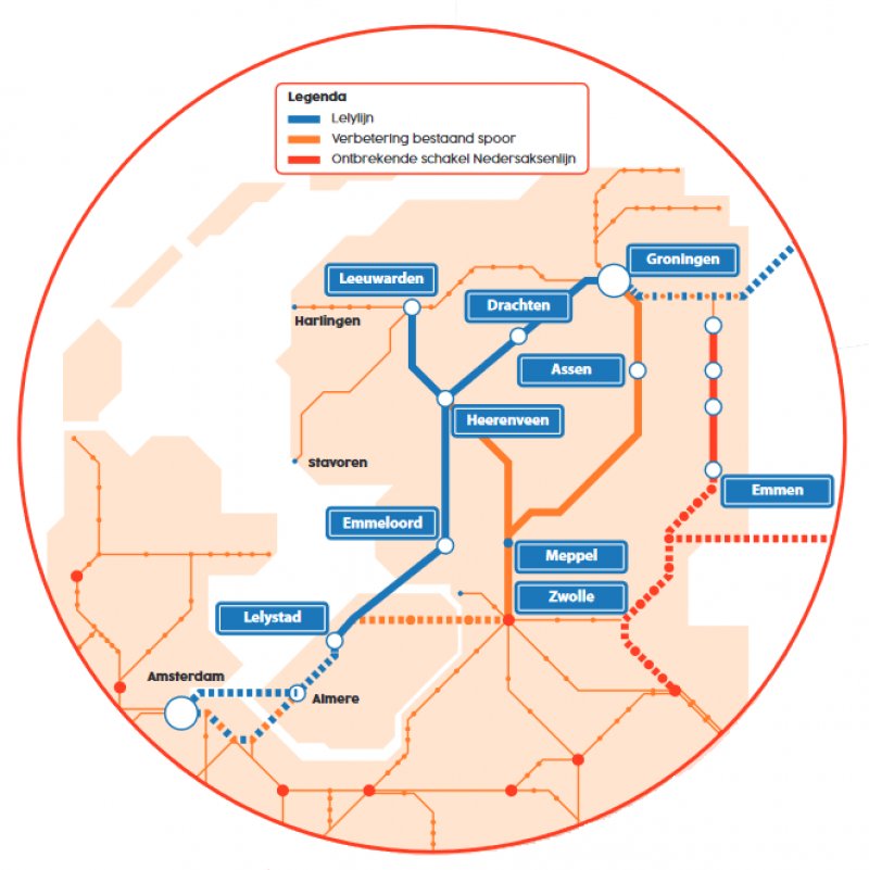 De nieuwe infrastructuur die er volgens het rapport moet komen