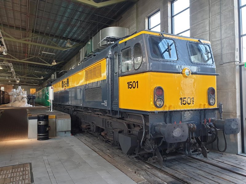 De 1501 in het Spoorwegmuseum (Foto: Treinenweb)