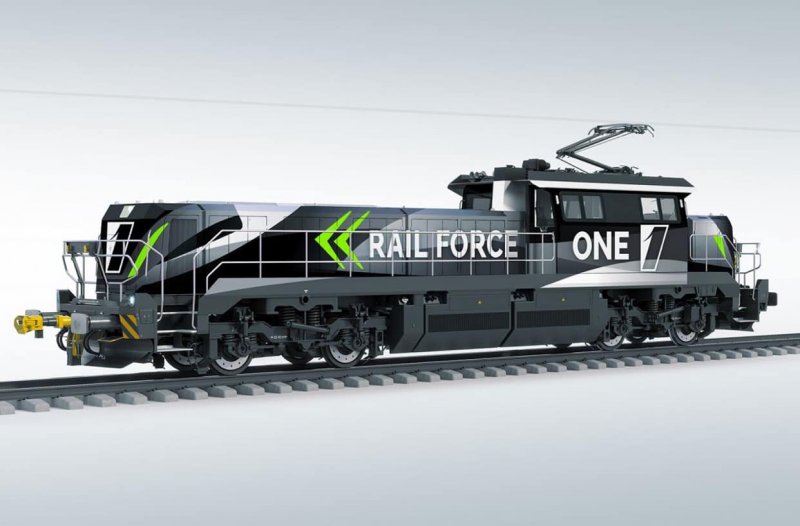De nieuwe hybride locomotief van CRRC die gebruikt zal worden door Rail Force One (Foto: Port of Rotterdam)