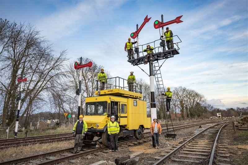 Het nieuwe historische bordessein wat in gebruik wordt genomen (Foto: ZLSM)