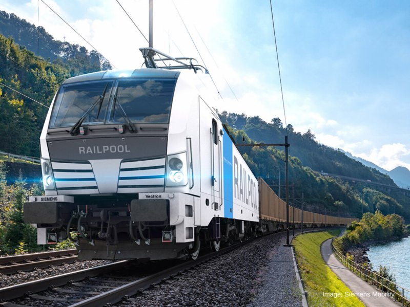 Het Duitse Railpool heeft 20 nieuwe Siemens Vectron locomotieven aangeschaft voor leasedoeleinden. (Foto: Railpool)
