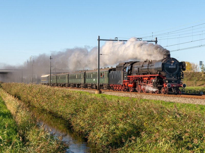 De stoomtrein van de SSN tijdens een eerder evenement (Foto: Rob Dammers)