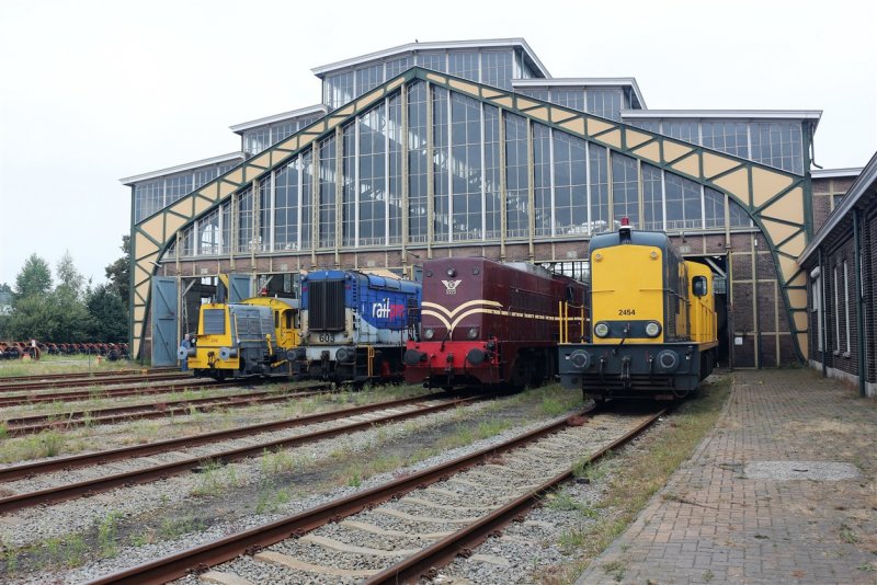 De historische spoorloods in Roosendaal. 