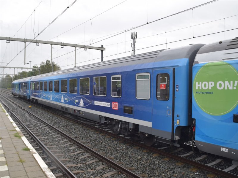 De aankomst van de trein in Hengelo (Foto: Thijs Nuis)