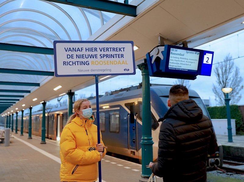 Ook Roosendaal, waar je kunt overstappen naar Brabant, is nog beter bereikbaar vanuit Zeeland. (Foto: NS)