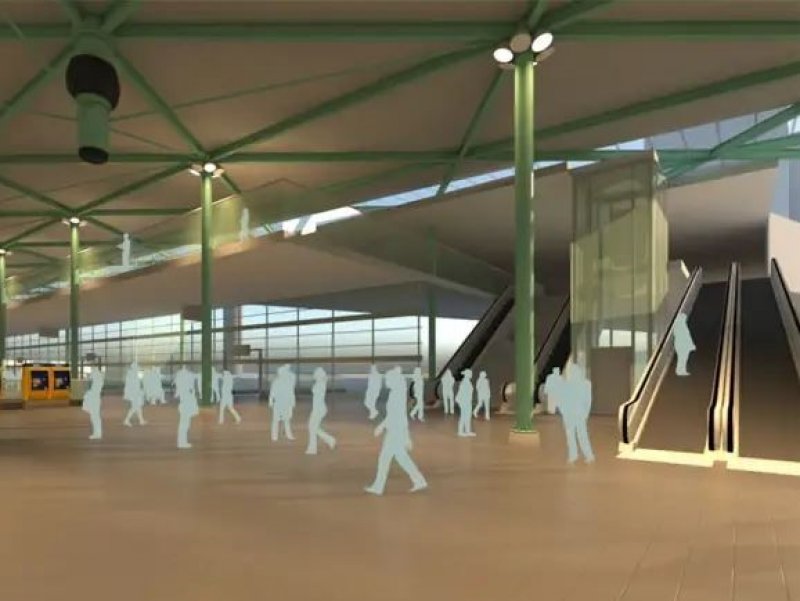 Het station zal voorzien worden van betere doorstoming voor reizigers. (Foto: Schiphol)