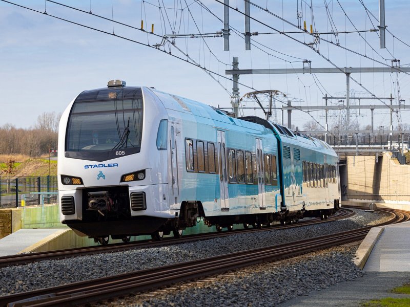 De WINK-trein die ingezet wordt voor batterijtesten. (Foto: Arriva)