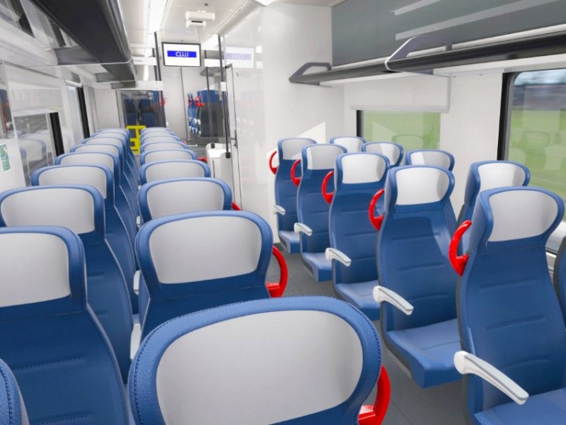 De tweede klasse van de trein. (Foto: Alstom)