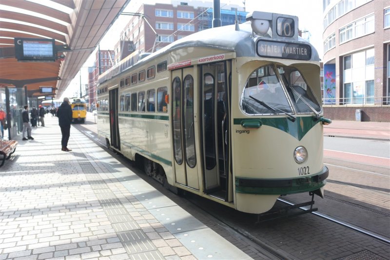 PCC tram 1022 was een van de drie trams die ons naar het HOVM museum bracht.