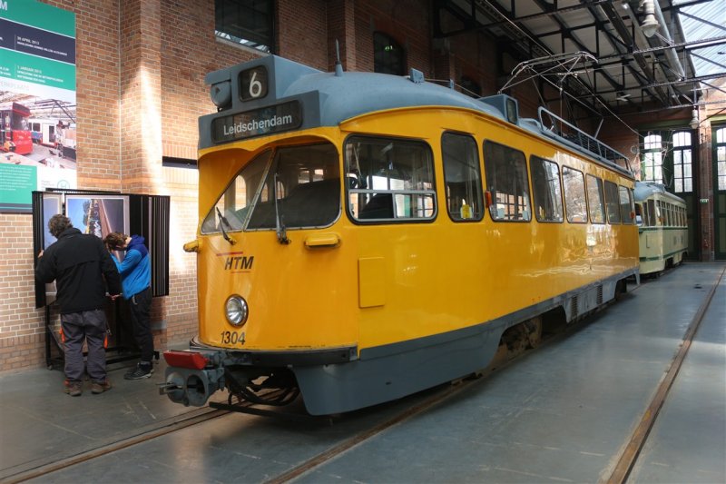 De PCC-tram 1304 was ook te bezichtigen in het museum.
