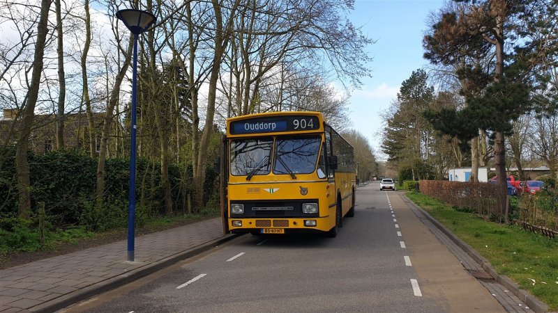 De bussen stonden klaar, echter nog het foute lijnnummer.