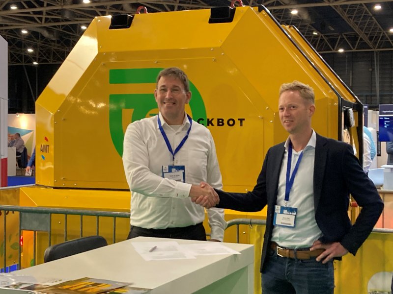 De samenwerking werd tijdens RailTech ondertekend. (Foto: Strukton)