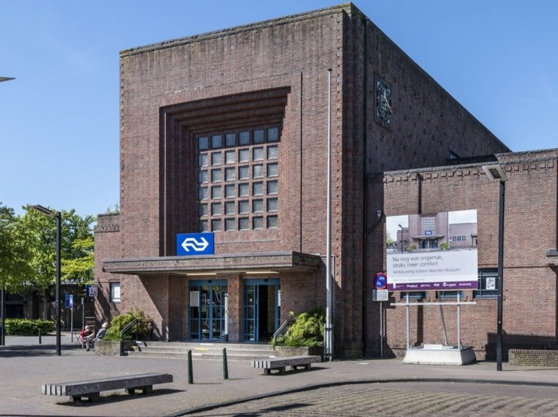 Het vernieuwde station van Naarden-Bussum (Foto: NS)
