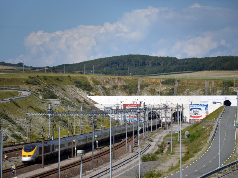 Momenteel is er geen treinverkeer naar het Verenigd Koninkrijk mogelijk vanwege een staking van het Kanaaltunnel-personeel. (Foto: Billy69150)