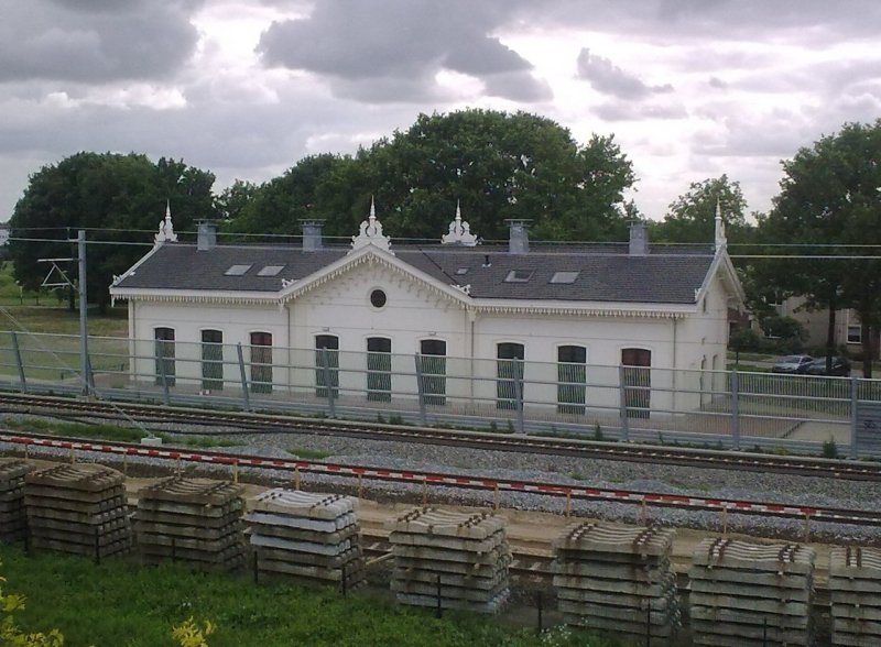 Het historische station van Houten, na de verhuizing in 2007. (Foto: Apus)