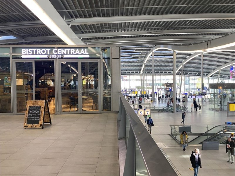 Het horecaconcept Bistrot Centraal vertrekt uit de stationshal van Utrecht. (Foto: NS)